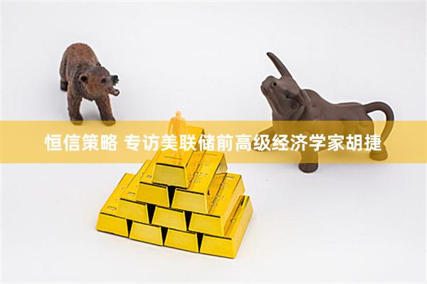 恒信策略 专访美联储前高级经济学家胡捷