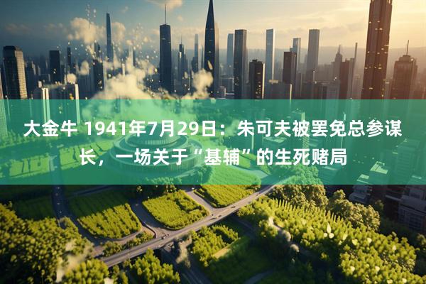 大金牛 1941年7月29日：朱可夫被罢免总参谋长，一场关于“基辅”的生死赌局