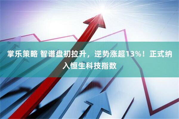 掌乐策略 智谱盘初拉升，逆势涨超13%！正式纳入恒生科技指数